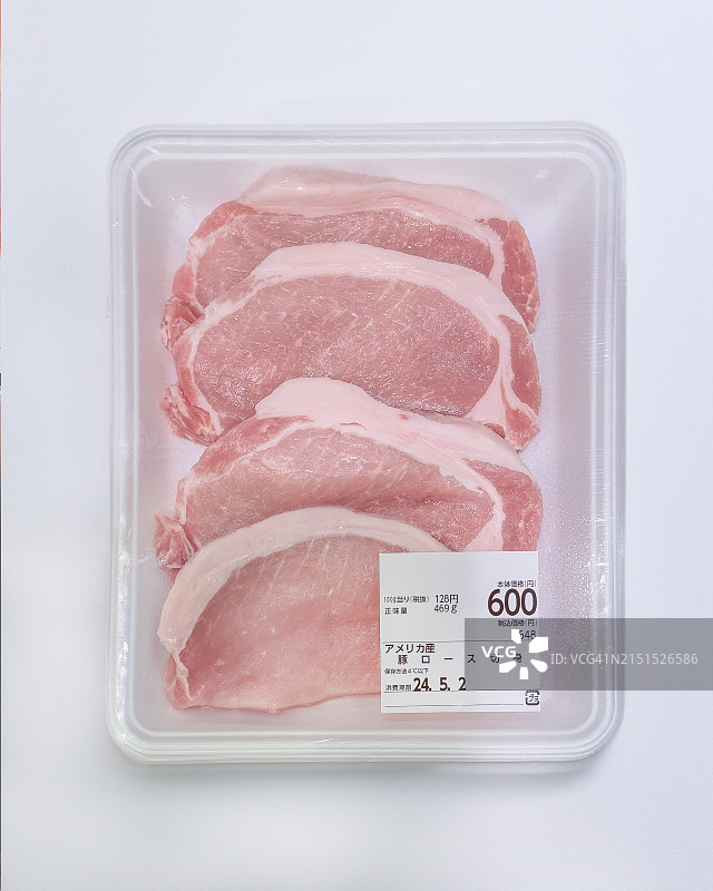 美式猪里脊肉片图片素材