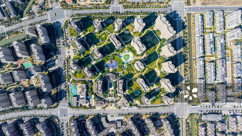 中国房地产项目航拍图片素材