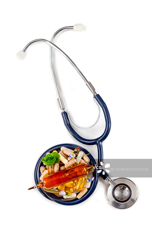 膳食补充剂和药品图片素材