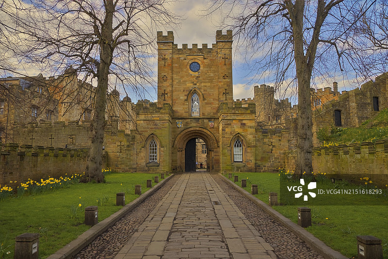 英国达勒姆郡的达勒姆城堡图片素材