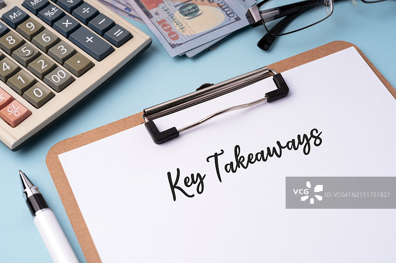 带文字要点的剪贴板图片素材