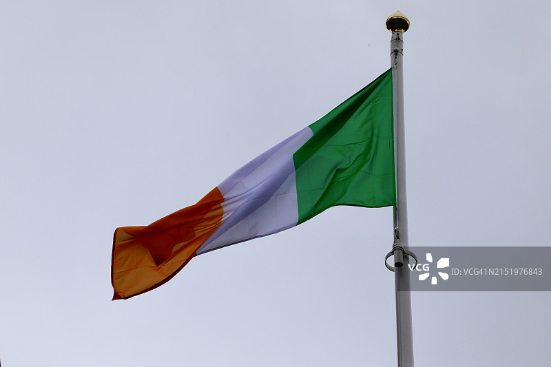 展示中的爱尔兰国旗图片素材