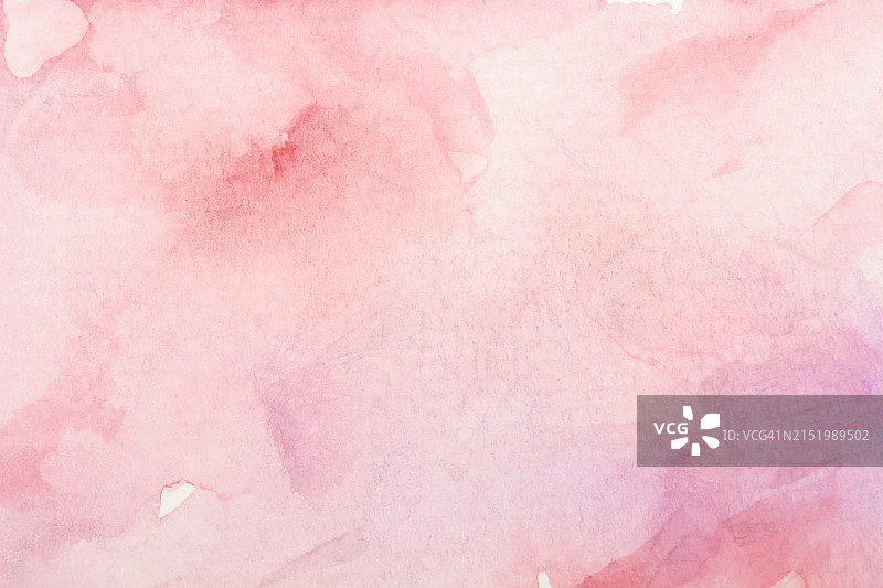白色纸上的抽象粉色水彩背景图片素材