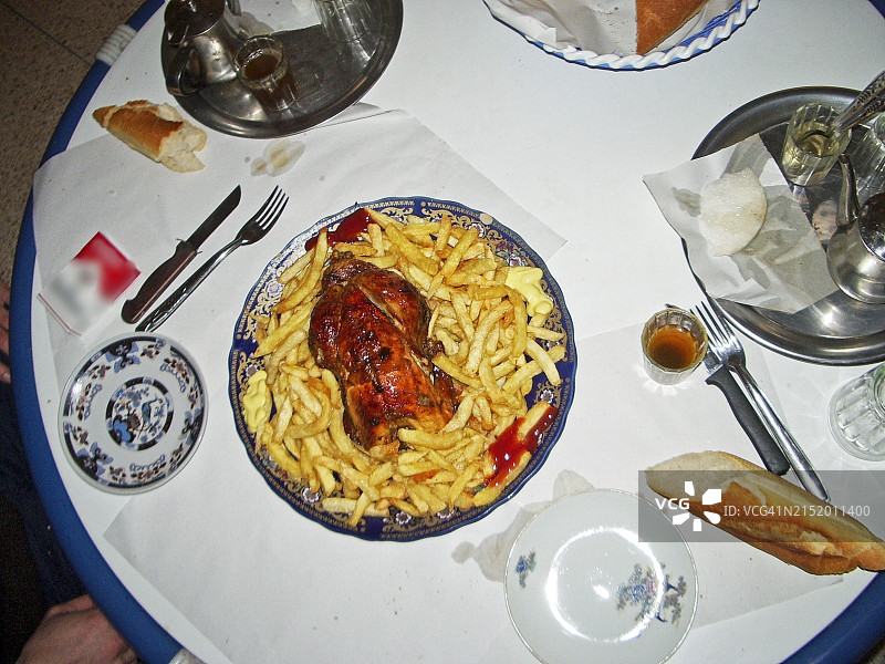 炸鸡薯条图片素材