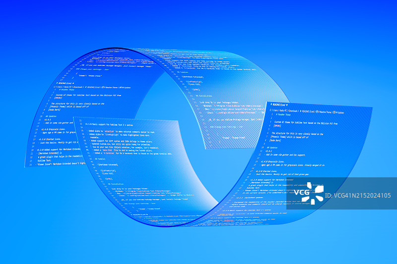 具有HTML CGI代码的抽象发光数据展示图片素材