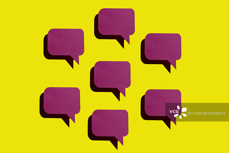 纸质对话气泡图片素材