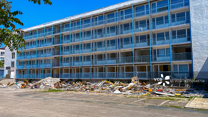 旧建筑的大规模翻新图片素材
