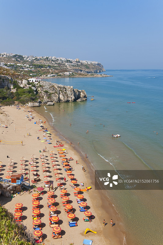 普利亚佩斯基奇加尔加诺 - 扎亚纳海滩图片素材