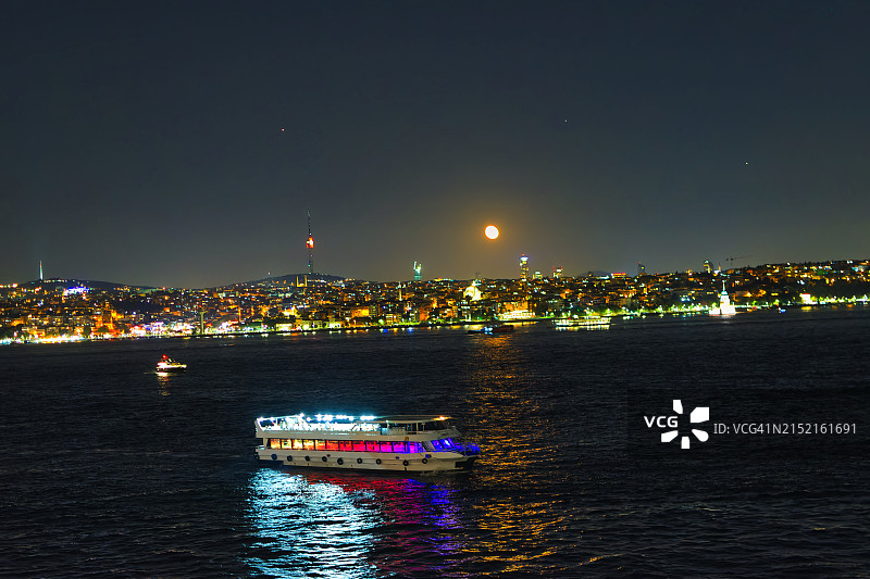 彩色博斯普鲁斯海峡图片素材