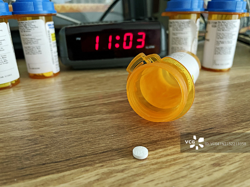 几乎用完的处方药图片素材