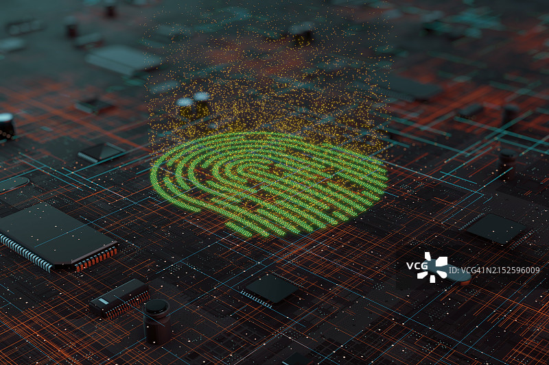 数字身份验证图片素材