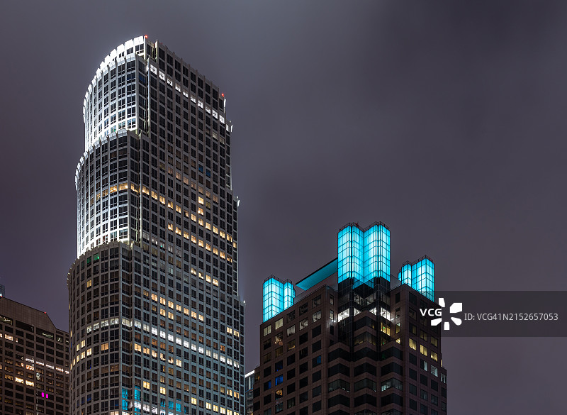 洛杉矶市中心办公大楼图片素材