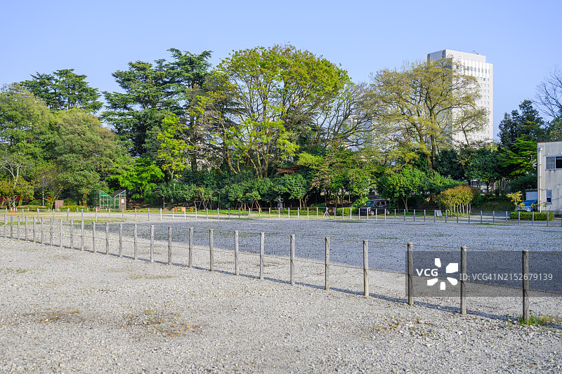 日本富山的空停车场图片素材
