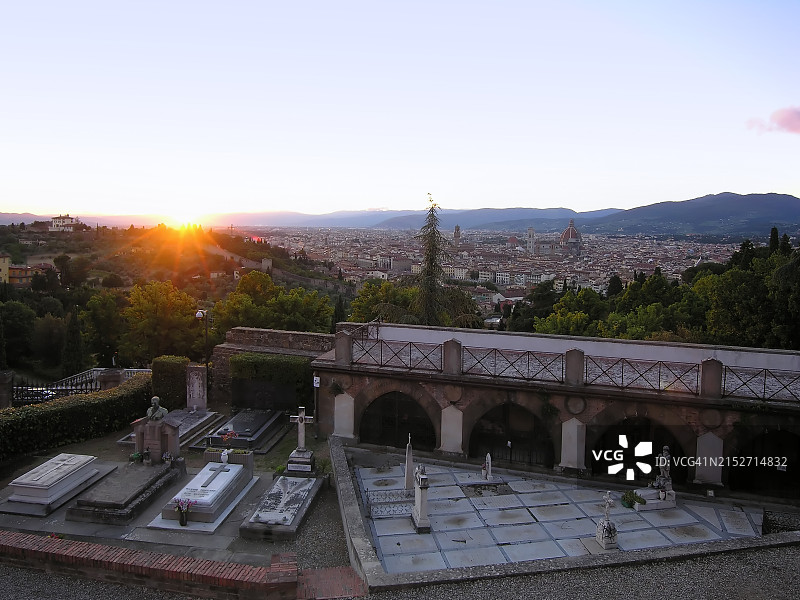 佛罗伦萨圣米尼亚托山公墓图片素材