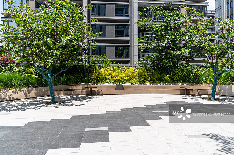 带大理石小路的公寓图片素材