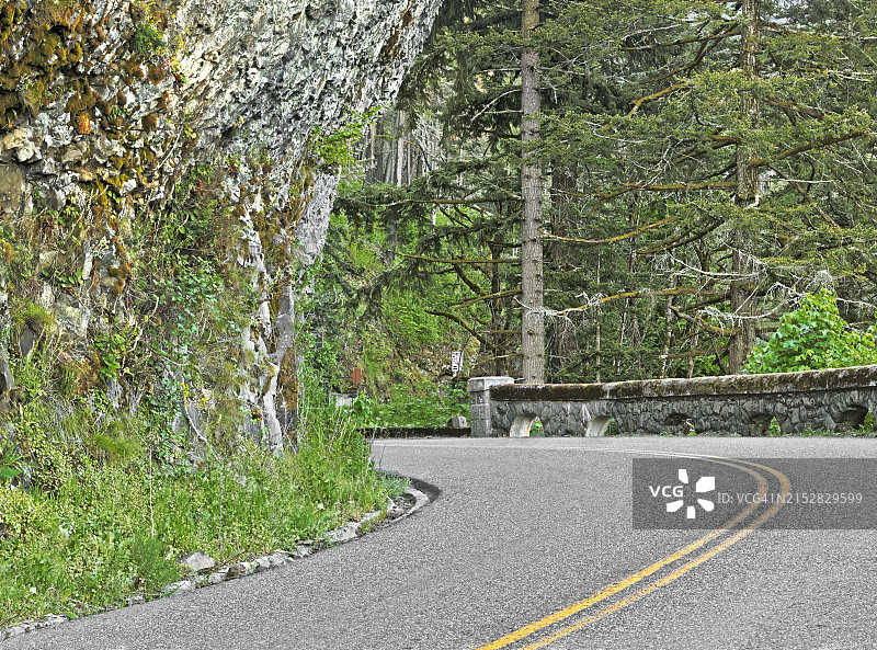 哥伦比亚河历史公路图片素材