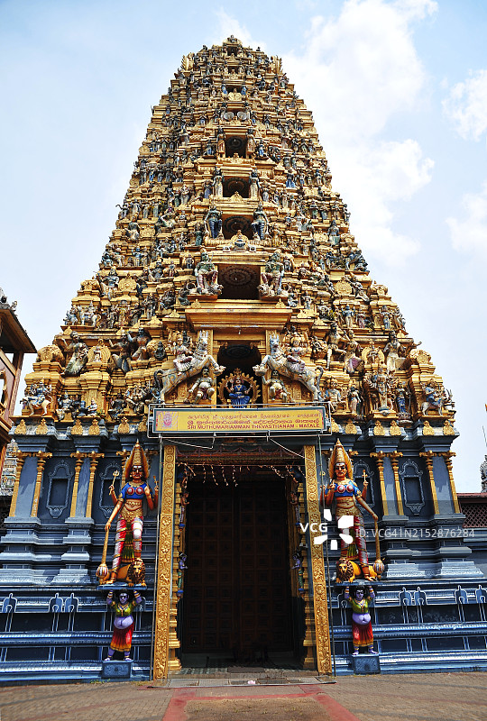 斯里兰卡马特莱穆图马里安曼印度教寺庙图片素材