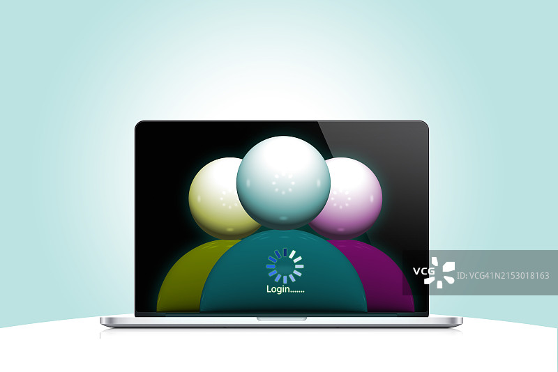 笔记本电脑用户图标图片素材