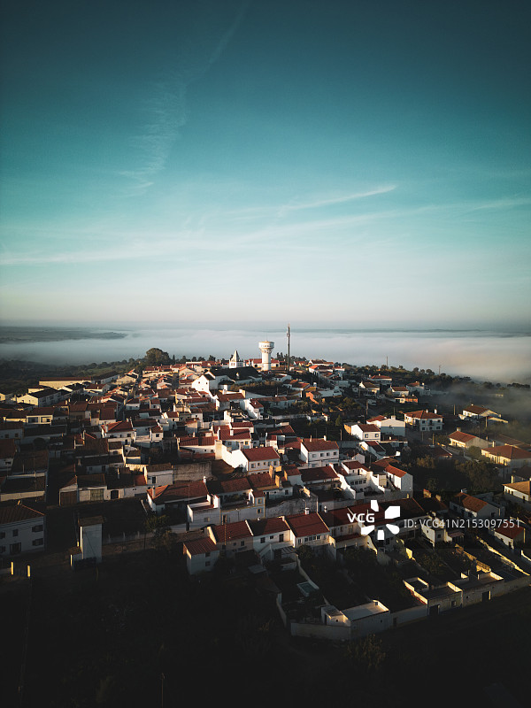 葡萄牙阿连特茹城镇高角度景观图片素材