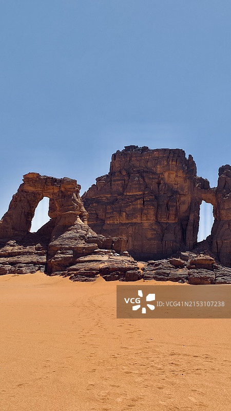 阿尔及利亚贾奈特岩层景观图片素材