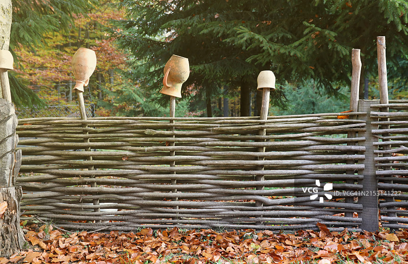 木栅栏特写图片素材