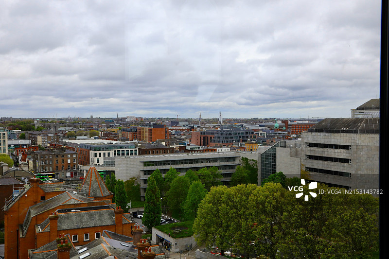 爱尔兰都柏林城市天际线图片素材