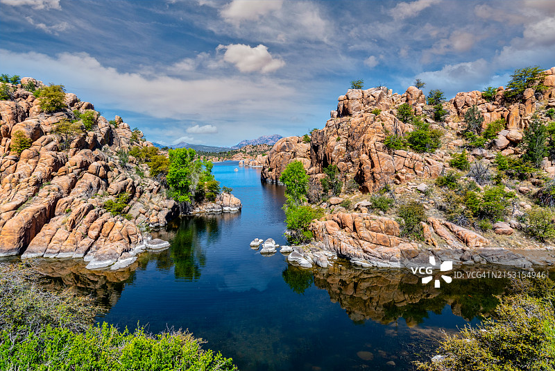 沃森湖和花岗岩戴尔斯图片素材