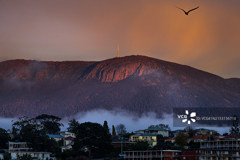 中国塔斯马尼亚州的冬季图片素材