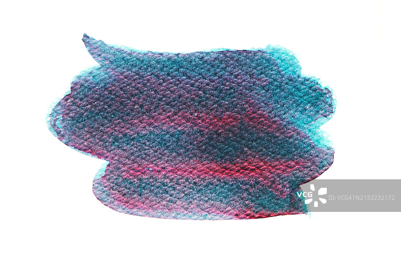 抽象水彩污渍，蓝色和紫色纹理纸颜料图片素材