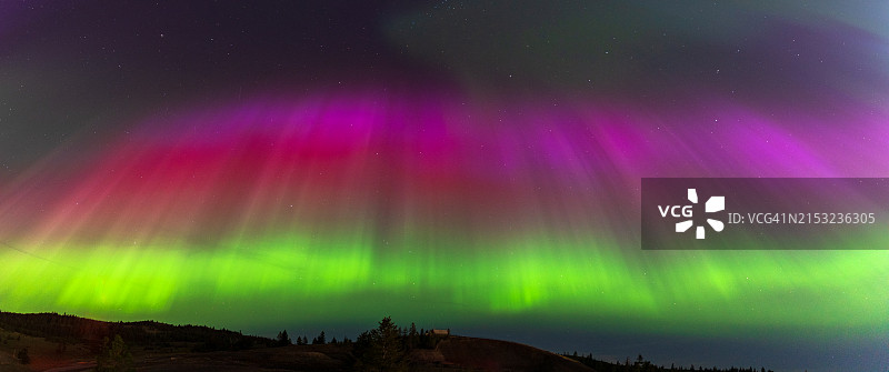 加拿大BC省坎卢普斯的北极光图片素材