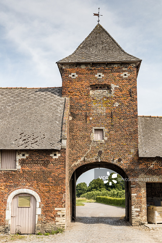 古老农舍的大门图片素材