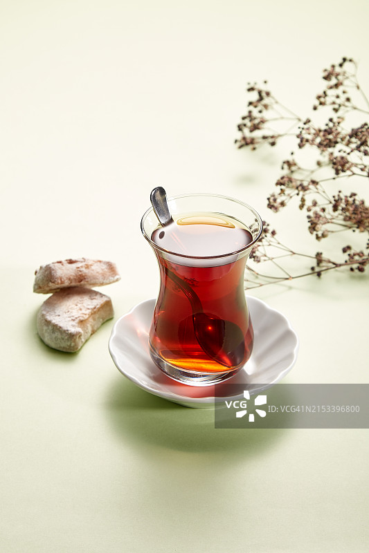 土耳其茶和饼干图片素材