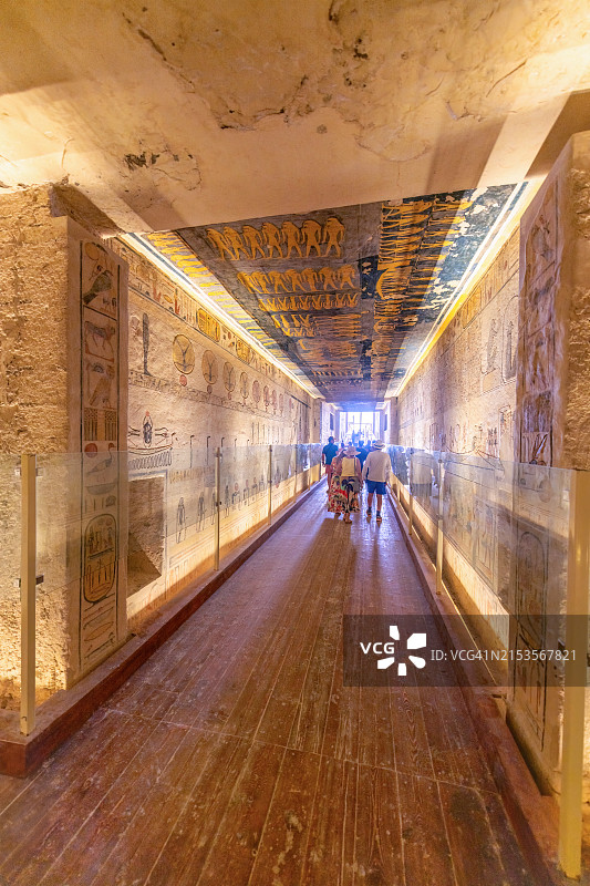 埃及卢克索帝王谷拉美西斯三世陵墓图片素材