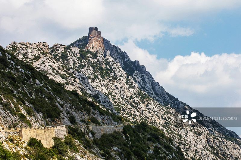 旅游目的地：历史悠久的克里比于城堡（法国奥德省）图片素材