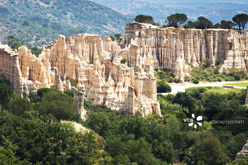 法国伊勒风琴石公园地质砂岩图片素材