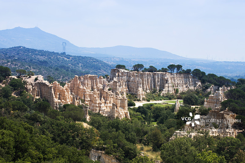 法国伊勒风琴石公园地质砂岩图片素材