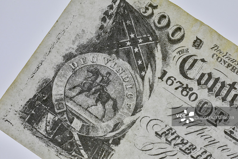 美国南方邦联货币图片素材