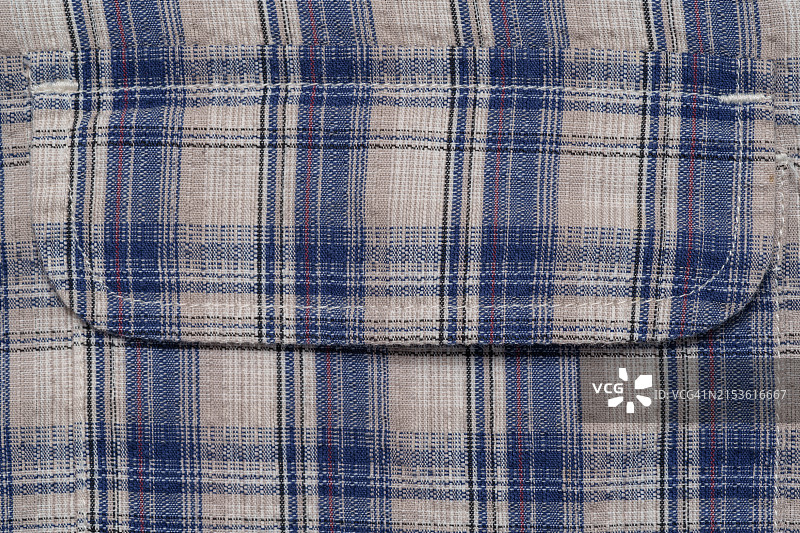 格子面料图案纹理和纺织背景特写图片素材