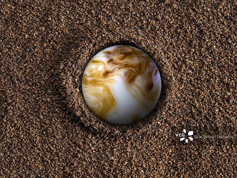 咖啡粉和滴落的牛奶咖啡的完整画面图片素材