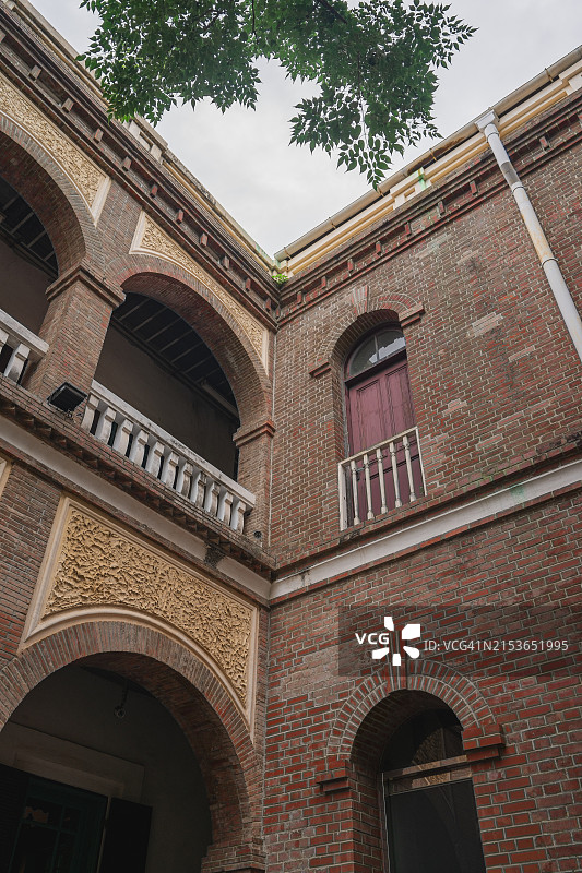 中国台湾台南市的旧房子图片素材