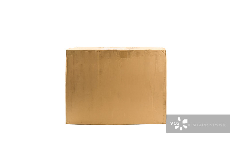 白色背景上的纸板箱图片素材