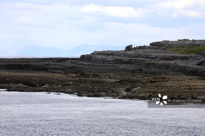 北大西洋退潮后裸露的土地图片素材