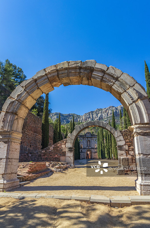 埃斯卡拉代修道院外观图片素材