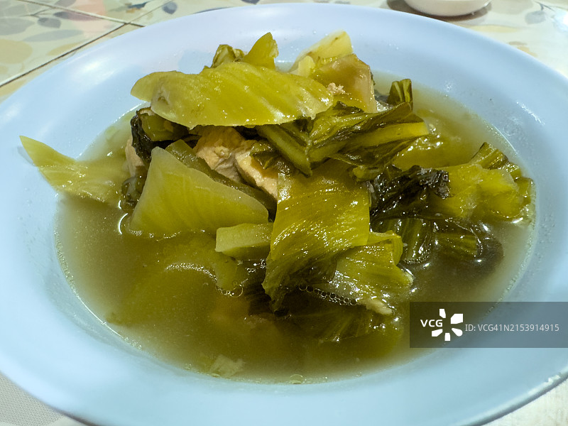 泰式腌制芥菜图片素材