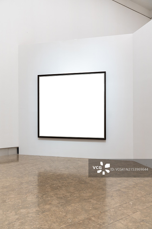 画廊空白画框图片素材