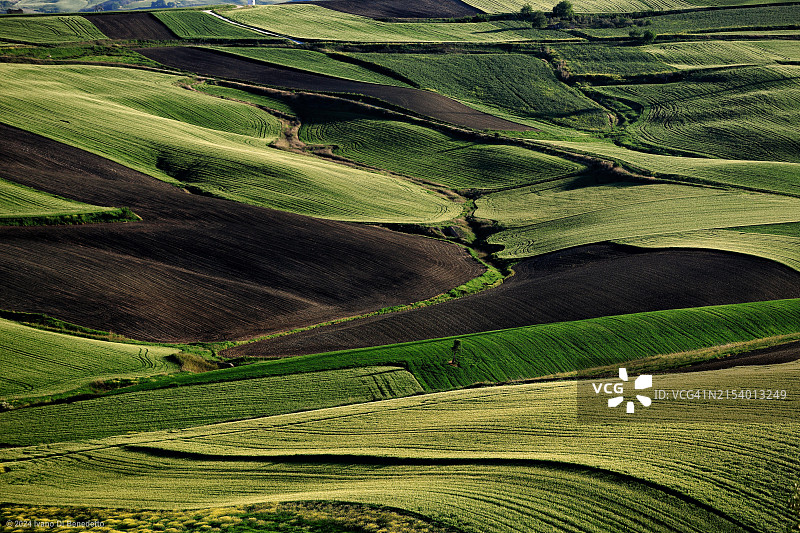农田景色优美图片素材