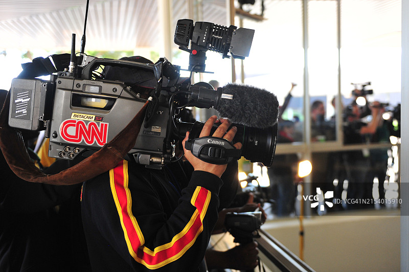 在奥坦博国际机场的媒体图片素材