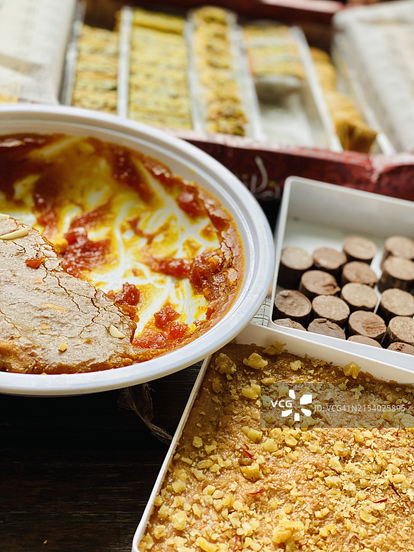 澳大利亚新南威尔士州托马山餐桌上的美食高角度视图图片素材