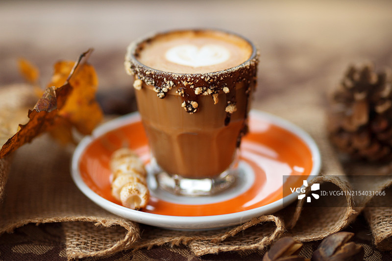 桌上的咖啡特写，哥伦布，俄亥俄州，美国图片素材