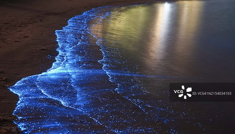 马尔代夫夜间海景图片素材